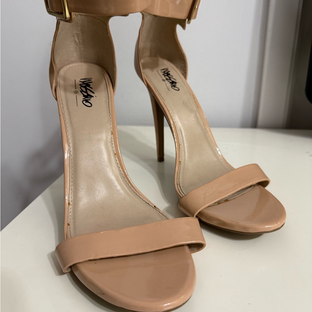 Missguided Tan Heels with Sleek Stiletto Design